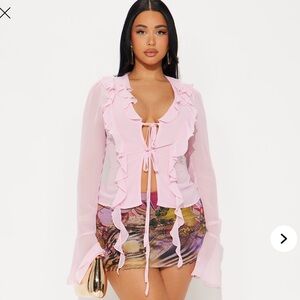 Proper Attitude Chiffon Flyaway Top